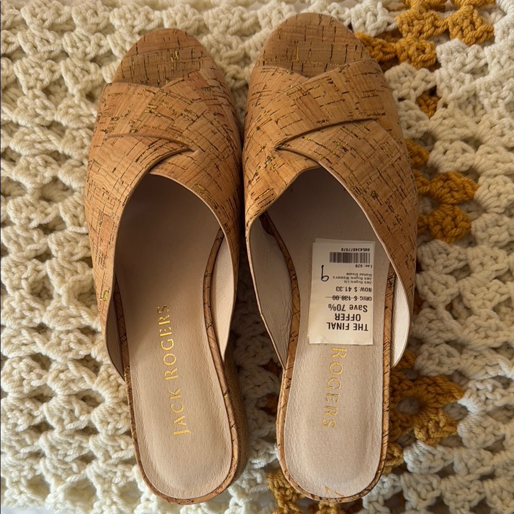 Jack Rogers Cork Wedges